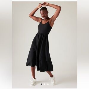 Elation v neck hybrid dress